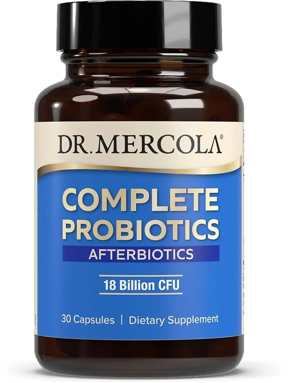 Dr. Mercola Complete Afterbiotics - 18 Billion CFU - Supports Digestive & Immune Health - SBOs - with Saccharomyces boulardii - Non-GMO & Gluten-Free - 30 Capsules (30 Servings)