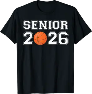 Class Of 2026 Senior Basketball Men Boys T-Shirt - Elidatorr Shop F8DB0DYK5TXQ6