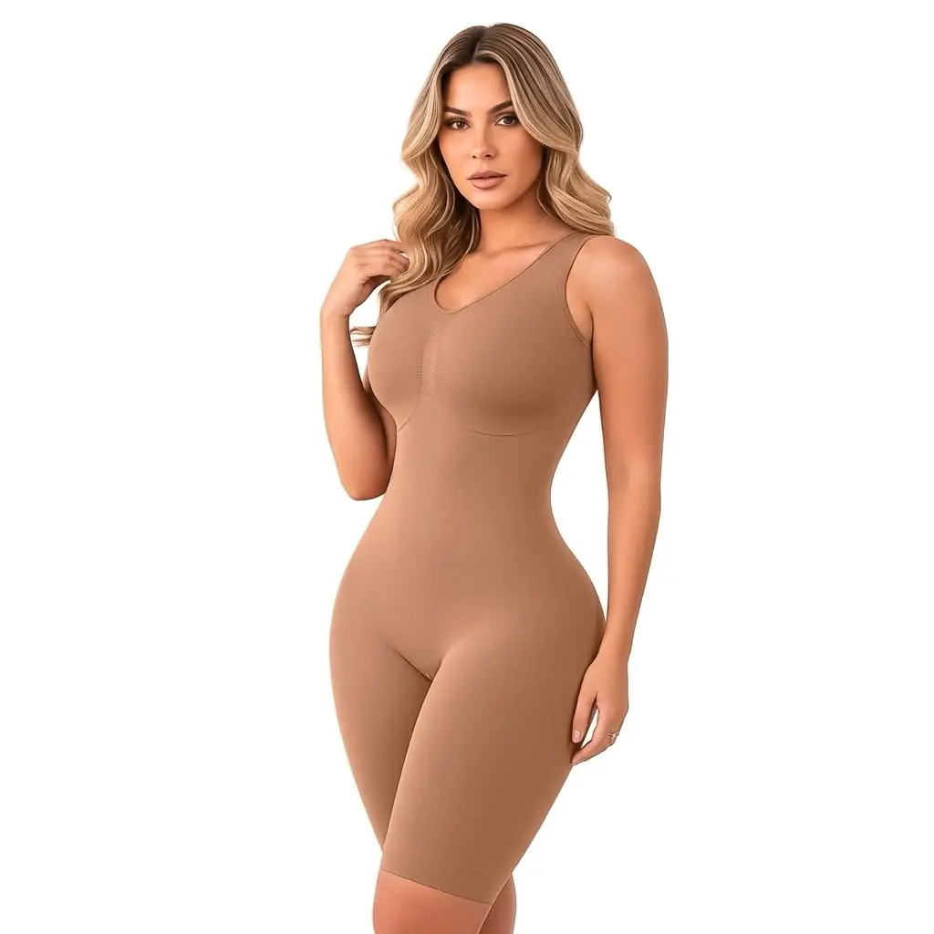 Seamless Body Shaper Faja SM17176 | 360° Waist Tummy Control & Natural Butt Lifter/Faja Seamless Efecto Invisible SM17176 | Moldeado 360° con Cierre Perineal