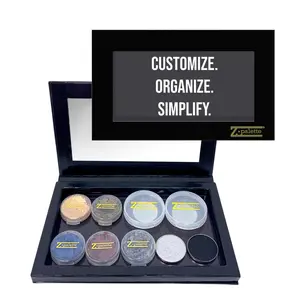 Z Palette Medium Deep Magnetic Makeup Palette with Clear Window, Empty for Eyeshadows, Powders, and Customizable Beauty Organizer - Durable