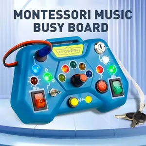 Colorful Light Game Controller, Interactive Circuit Simulation, Switch & Button Control, Logic & Hand Skills Training, Ages 3+, Aaa Batteries Required