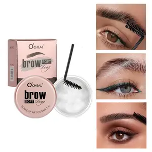 Wild Brow Styling Gel Natural Setting Liquid Transparent Colorless Clear Jelly Shaping Eyebrow Soap Glue, Long-Lasting Waterproof Makeup Cosmetic Essential