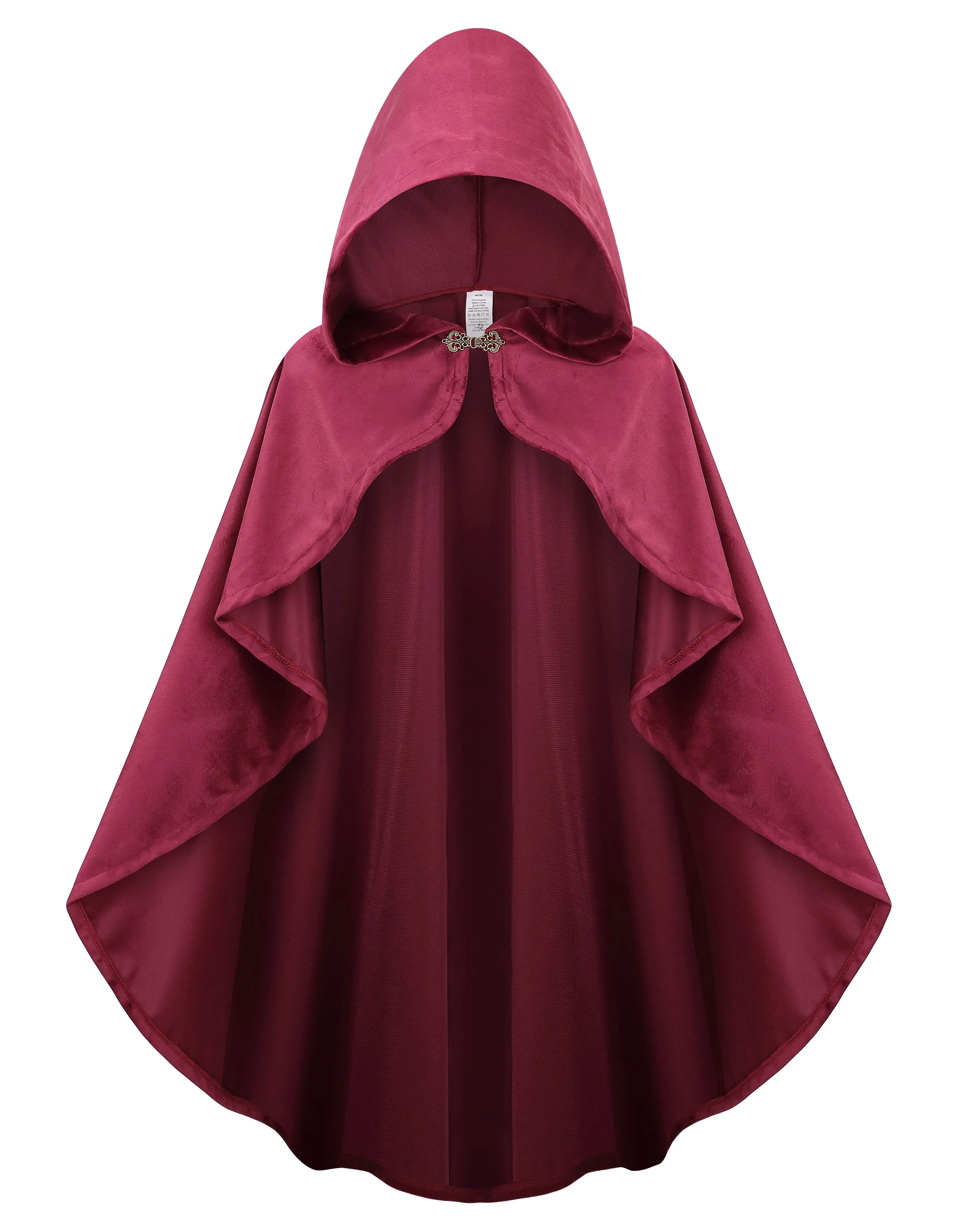 Women's Hooded Cloak Medieval Costume Gothic Witch Wizard Cape Halloween Renaissance Cosplay Costume