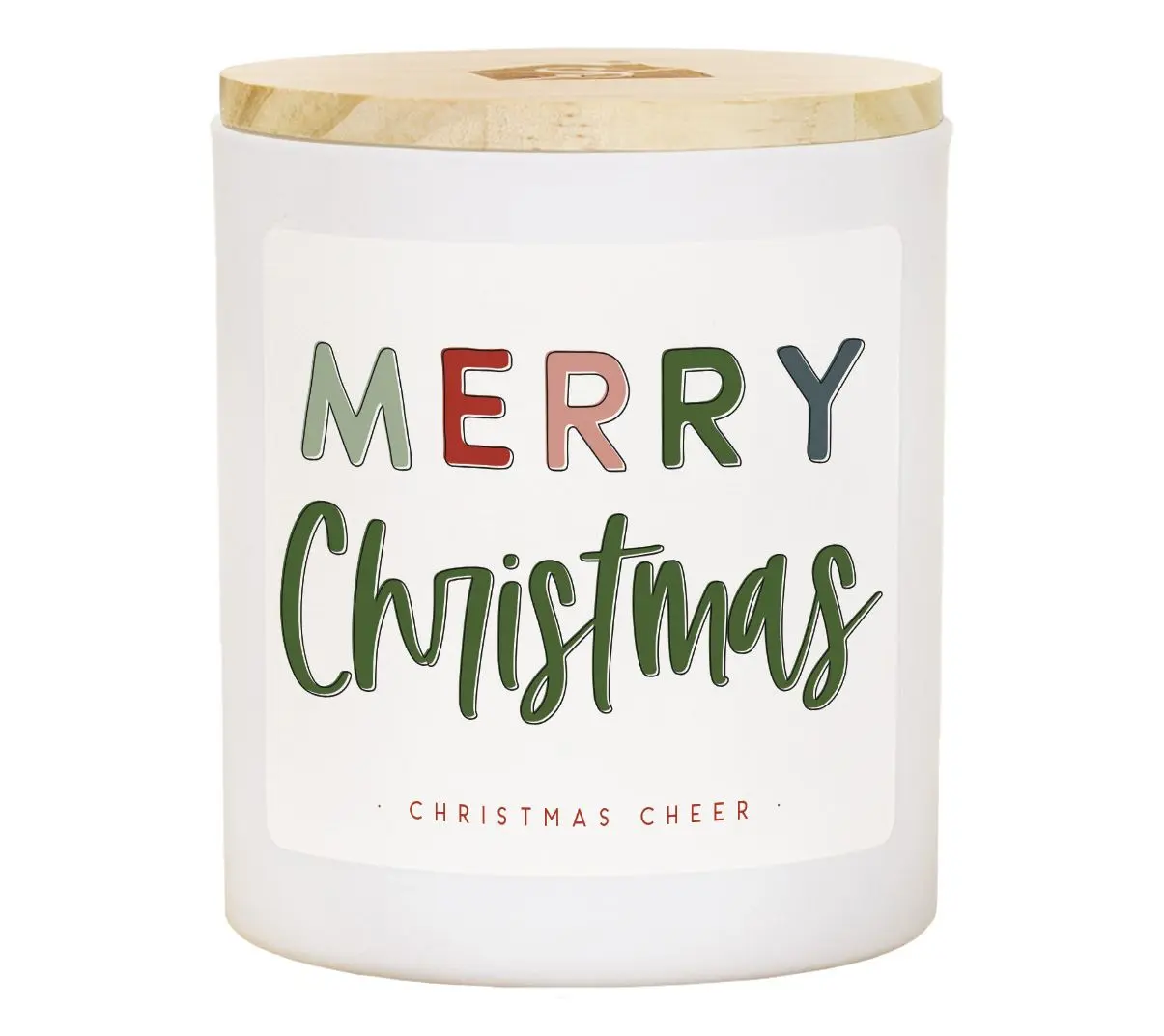 Sincere Surroundings 4.25" Merry Christmas Candle Sincere Surroundings 4.25" Merry Christmas Candle
