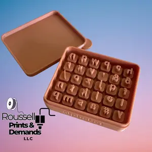 Polymer Clay Letter Stamps with Case - Lower case 8/12mm