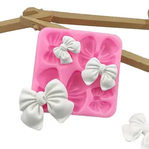 Various Sizes DIY Silicone Bow Shape Molds, Perfect for Cake and Chocolate Decorating, Multi-Purpose Mousse Mold for Creative Desserts, Silicone Cake Pan, Silicone Baking Mold, Bakery Molds