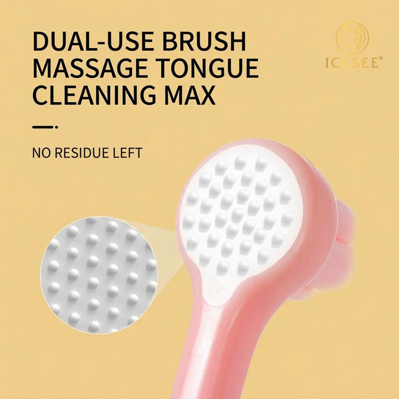 ICESEE Cartoon Themed Children's Toothbrush with Ultra-Fine Bristle, Tooth-Protecting for Baby, Resistant to Shedding and Fraying, Non-Slip and Easy to Grip, Maximum Cleaning Power