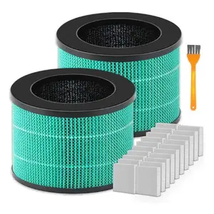 MK01 MK06 Air Filter Replacement - Compatible with AROEVE MK01, ToLife TZ-K1, KLOUDIC DH-JH01, and POMORON MJ001H - 2 Pack Pet Dander HEPA & 20 PACK