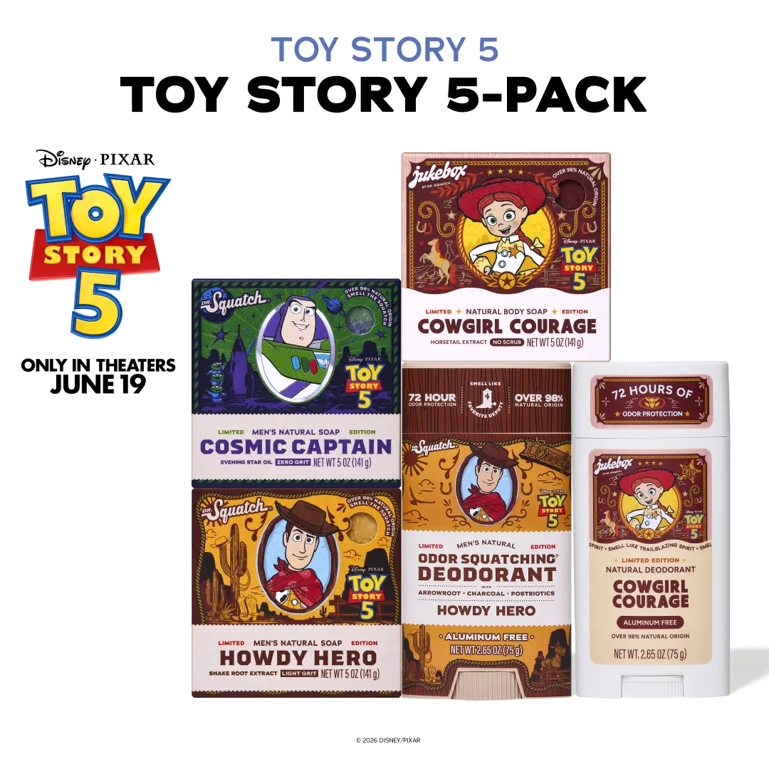 Toy Story 5 - Soap & Deodorant 5-Pack - Dr. Squatch Exclusive Limited Edition - Body Care