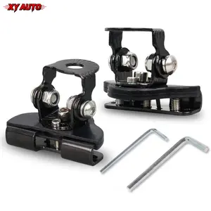 2PCS Adjustable LED Light Bar Mounting Brackets, Universal Hood Ditch Light Mounts, Heavy Duty Work Light Bracket, Off Road Auxiliary Lighting Accessories for Truck, SUV and Vehicle Modification