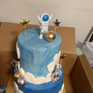 To the moon and back fondant cake