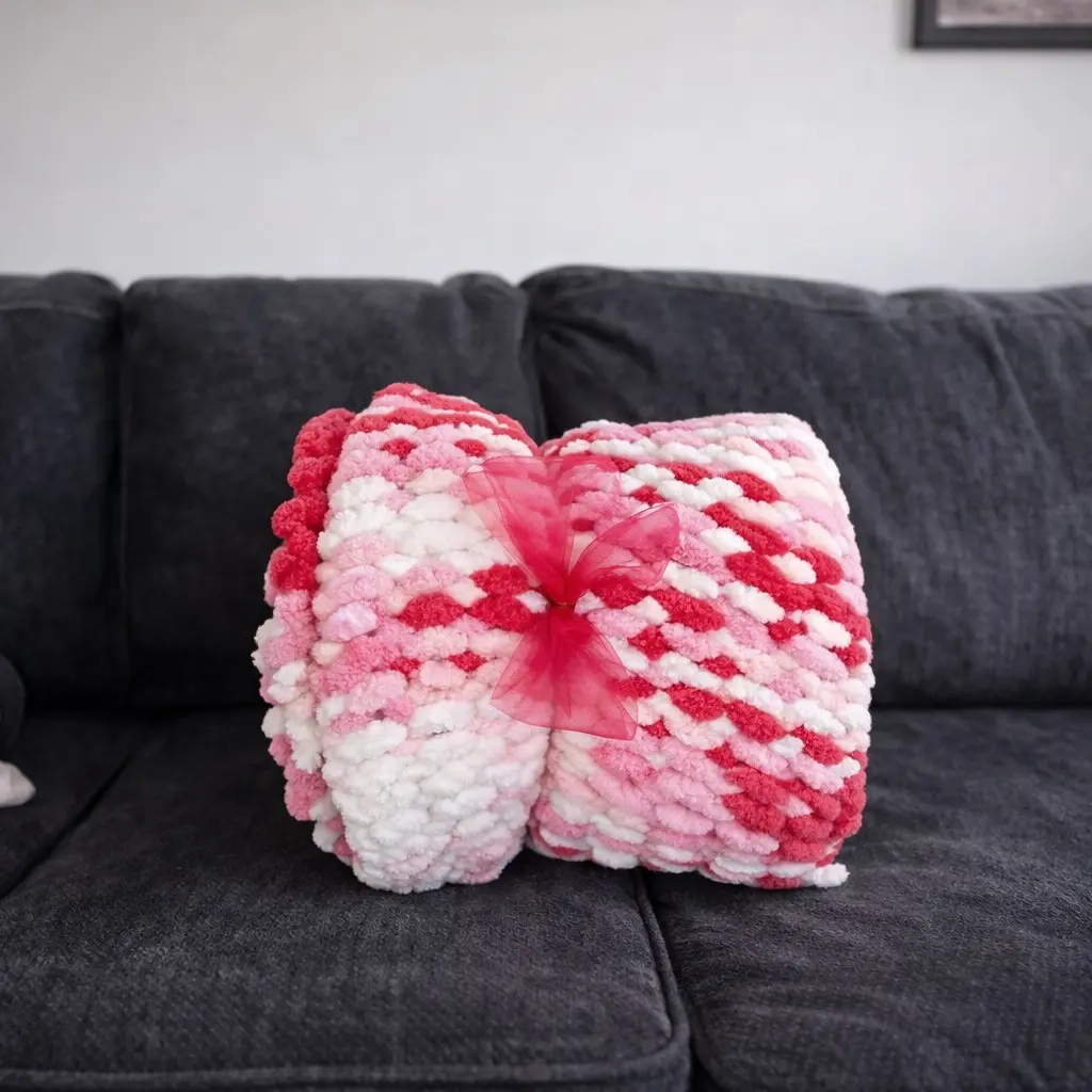 Valentines Chunky Blanket