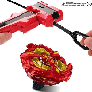 Battling Tops X-23 Soar Phoenix Deluexe X Winder Launcher and Grip Complete Set, Attack Blade Spinning Tops Toy Great Gift for 6-12 Years Boys & Girls, Anime Design