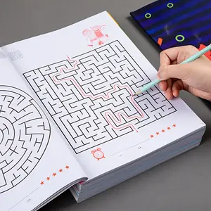 Focus on maze training books, maze game books, maze training books for students, thinking development attention game puzzle development, Brain Games, Mental Exercises