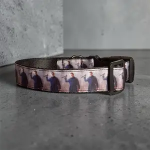 Michael Myers Halloween 1 Inch Dog Collar Thick Ribbon Design Durable Nylon Webbing Various Sizes Handmade with Care
