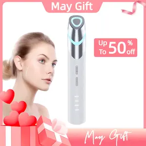 4-in-1 Eye Massager with Heat, EMS Microcurrent & LED Light | Reduce Puffiness, Dark Circles & Eye Fatigue | Firming Eye Skin & Boost Absorption Calming Daily