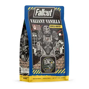 Bones Coffee Company | Valiant Vanilla Vanilla Wafer Flavored Coffee 12oz Medium Roast Arabica Bones Coffee Company | Valiant Vanilla Vanilla Wafer Flavored Coffee 12oz Medium Roast Arabica