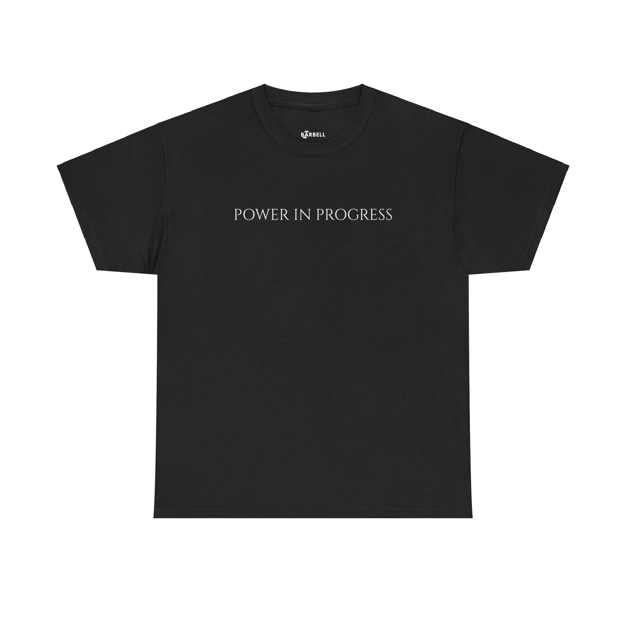 BARBELL "Power in progress" tee - gym tee - gym coverup- Top- Cotton