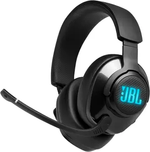 JBL Quantum 400 Wired Over-Ear Gaming Headset Voice Focus Mic Memory Foam Cushions Black