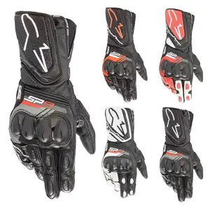 SP-8 V3 Gloves,Men's Motorcycle Gloves - Premium Sheepskin Racing Gloves, Anti-Slip & Wear-Resistant for Motorcross, Riding, & Daily Use - Comfortable & Durable sport black car supplies men advan Motorbike Protective Gear