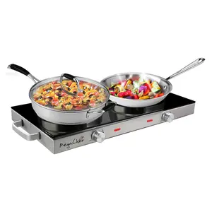 MegaChef Ceramic Infrared Double Electric Cooktop