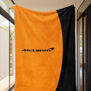 Mclaren F1 Blanket, Classic Car Logo, Must-Have Racing Fan Accessory, Ultra Soft and Comfortable Sofa Throw, Perfect Gift