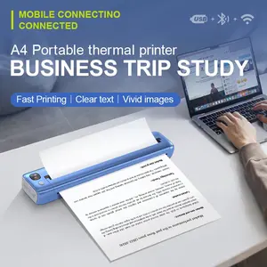 Wireless Thermal Tattoo Stencil Printer, Portable Desktop Thermal Label Printer, Thermal Tattoo Machine for Tattoo Artists, Compatible with Phone, Pad & PC