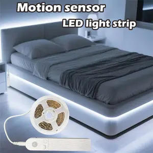 Motion Sensor LED Strip Light, /warm Light, Compatible with USB Data Cable or 4 Aaa Batteries, Ideal for Under Bed/cabinet/sofa/living Room/kitchen