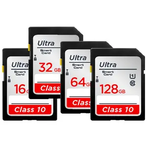 car audio Ultra Class 10 U1 SD Memory Card, High Speed Full Size SD Card, 16GB/32GB/64GB/128GB Options, Waterproof Shockproof Flash Memory Card for Camera, Camcorder, Laptop & DSLR