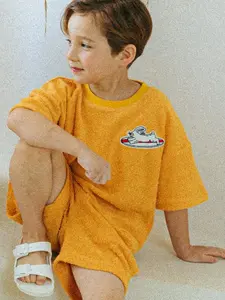 [BELITA & BOYS] Tangerine Surfing Dirty Terry (SET)