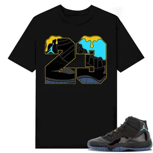 Unisex T-shirt To Match Sneakers Jordan 11 Retro Gamma - 23-Drip. 100% Cotton for Casual Wear. Comfortable Summer Unisex T-Shirt to match Jordan Sneaker. Streetwear Style. urban outfitters