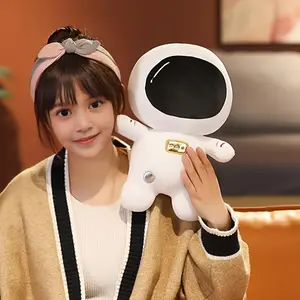 35cm/13.77in Galactic Explorer Astronaut Plush Toy Ultra-Soft Stuffed Spaceman with Helmet for Cosmic Cuddles/STEM Play