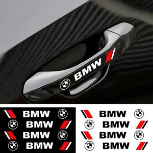 Bmw Car Door Handle Decals, Tire & Rearview Mirror Decorative Stickers, Personalized Body Decoration, Universal Fit for Bmw Models
