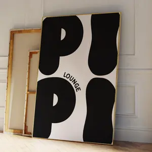 Pipi Lounge Poster, Gäste WC Schild, Lustiges Badezimmer Poster, Toilettenschild Druck, Pipi Kaka Land Print, Witzige Toilette Wall Art, Unframed Room Decor