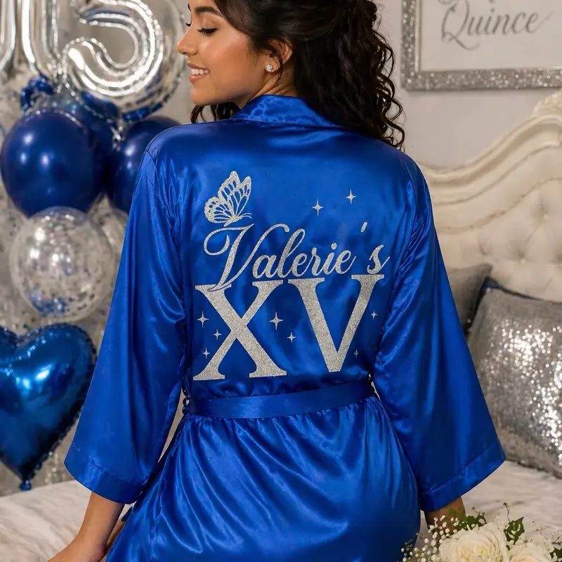 Butterfly Elegance Quince Robe