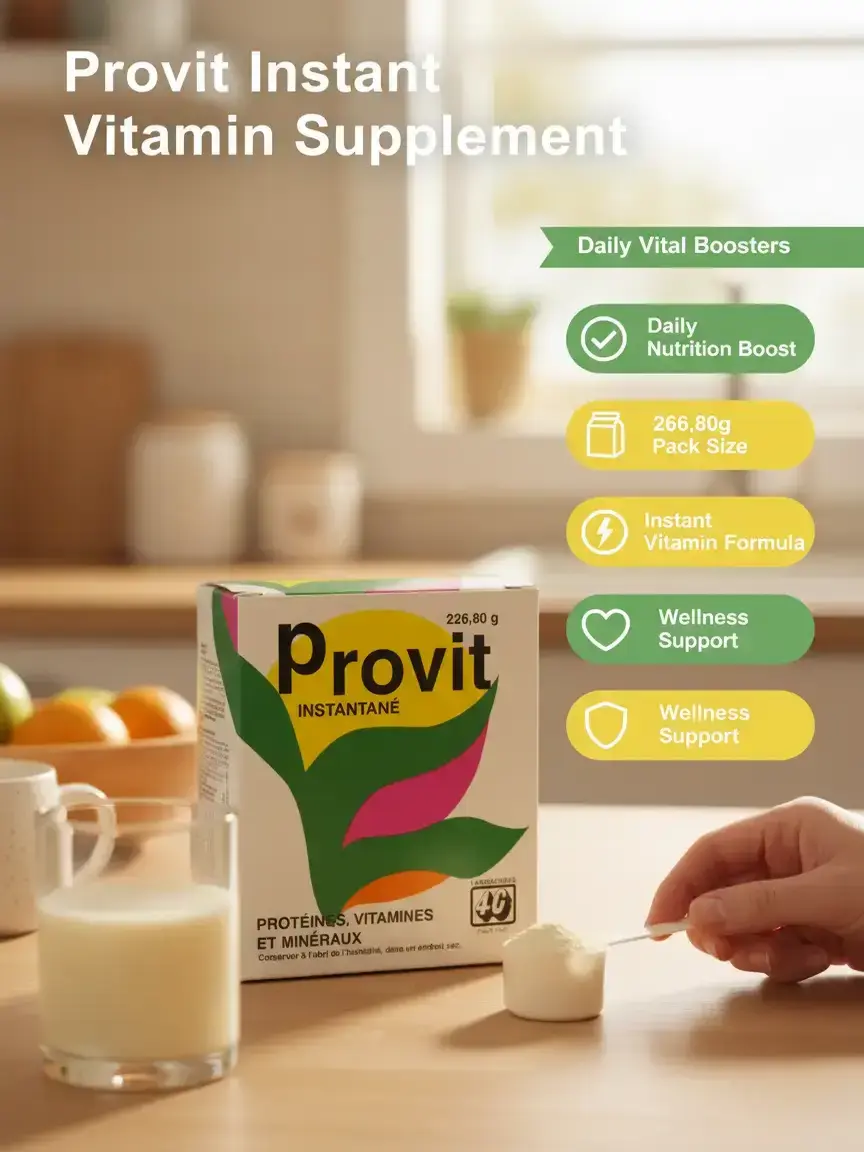 Provit Instant Vitamin Powder Supplement - 226.80g Dairy-Free Daily Support for Bone Health & Nutritional Wellness