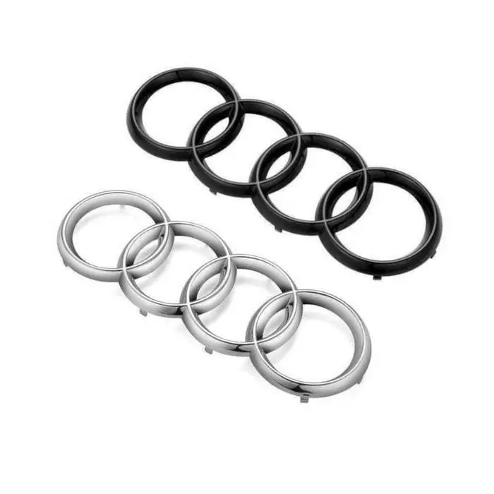 Premium Front Grille Ring Emblems for Audi Models