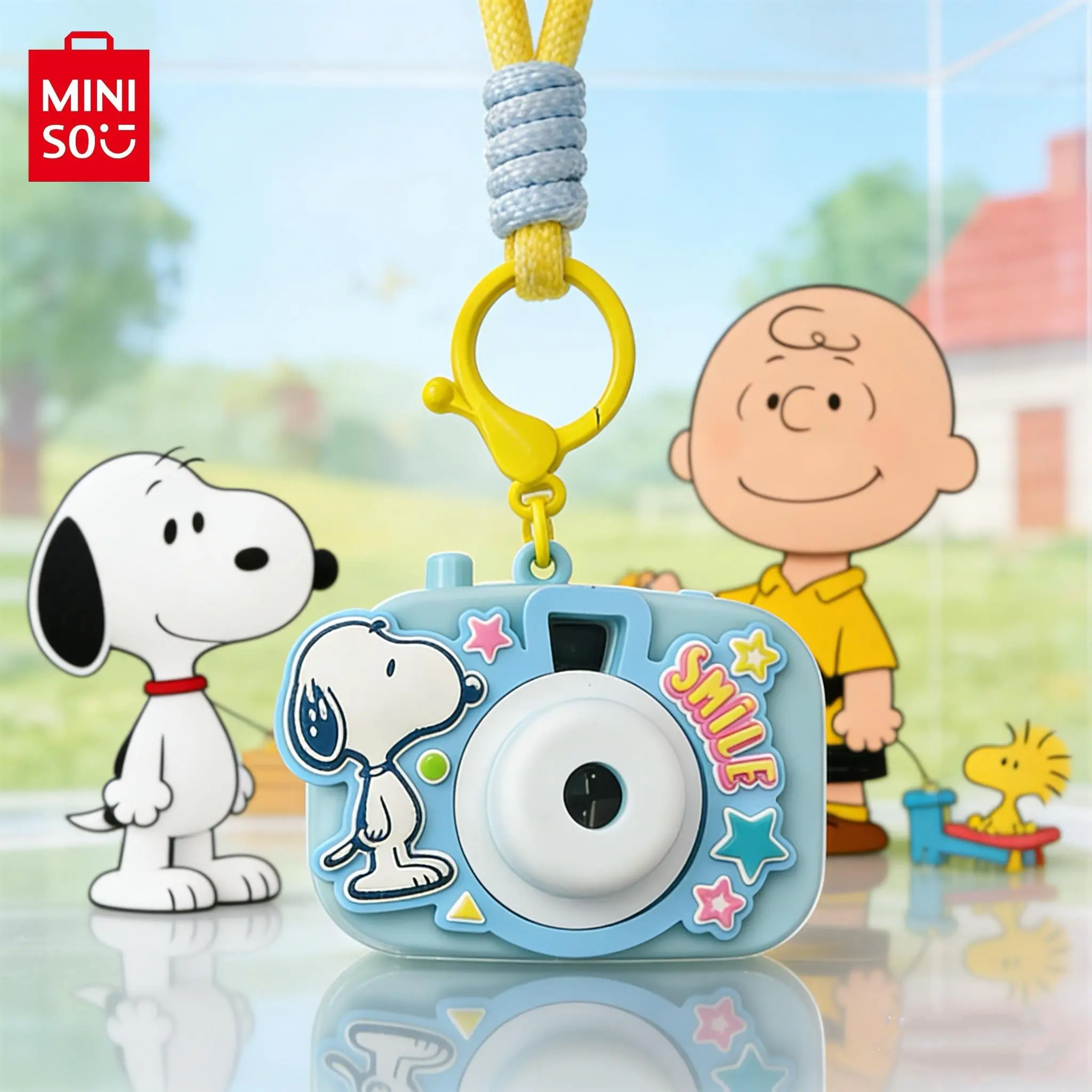 Snoopy Series Colorful 3D Camera Charm - Peanuts Comic Bag Accessory, Anime-Themed Keychain Pendant