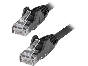 StarTech.com N6LPATCH6INBK 6in (15cm) CAT6 Ethernet Cable - LSZH (Low Smoke Zero Halogen) - 10 Gigabit 650MHz 100W PoE RJ45 UTP Network Patch Cord Snagless w/Strain Relief - Black CAT 6 ETL Verified (N6LPATCH6INBK)