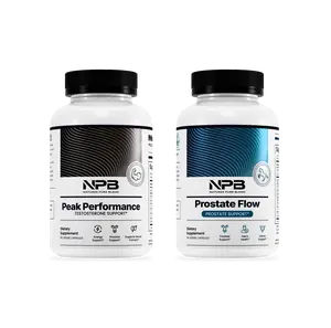 Nature's Pure Blend Men's Vitality & Prostate Bundle - Peak Performance & Prostate Flow - Natural Support for Urinary Health, Hormone Balance, and Energy - Made in USA