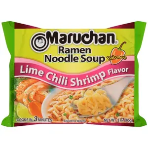 12x Maruchan Ramen Noodle Soup Habanero Lime Chili Shrimp Ramen Noodle Soup Bulk Pack Treats Snack 3oz
