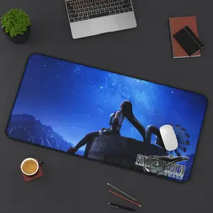 FF7 Tifa Stars at Night Game Desk Mat Mouse Pad, Playmat, Gaming Mousepad | Gift Idea | Home Office | Room Decor | PC Accessories