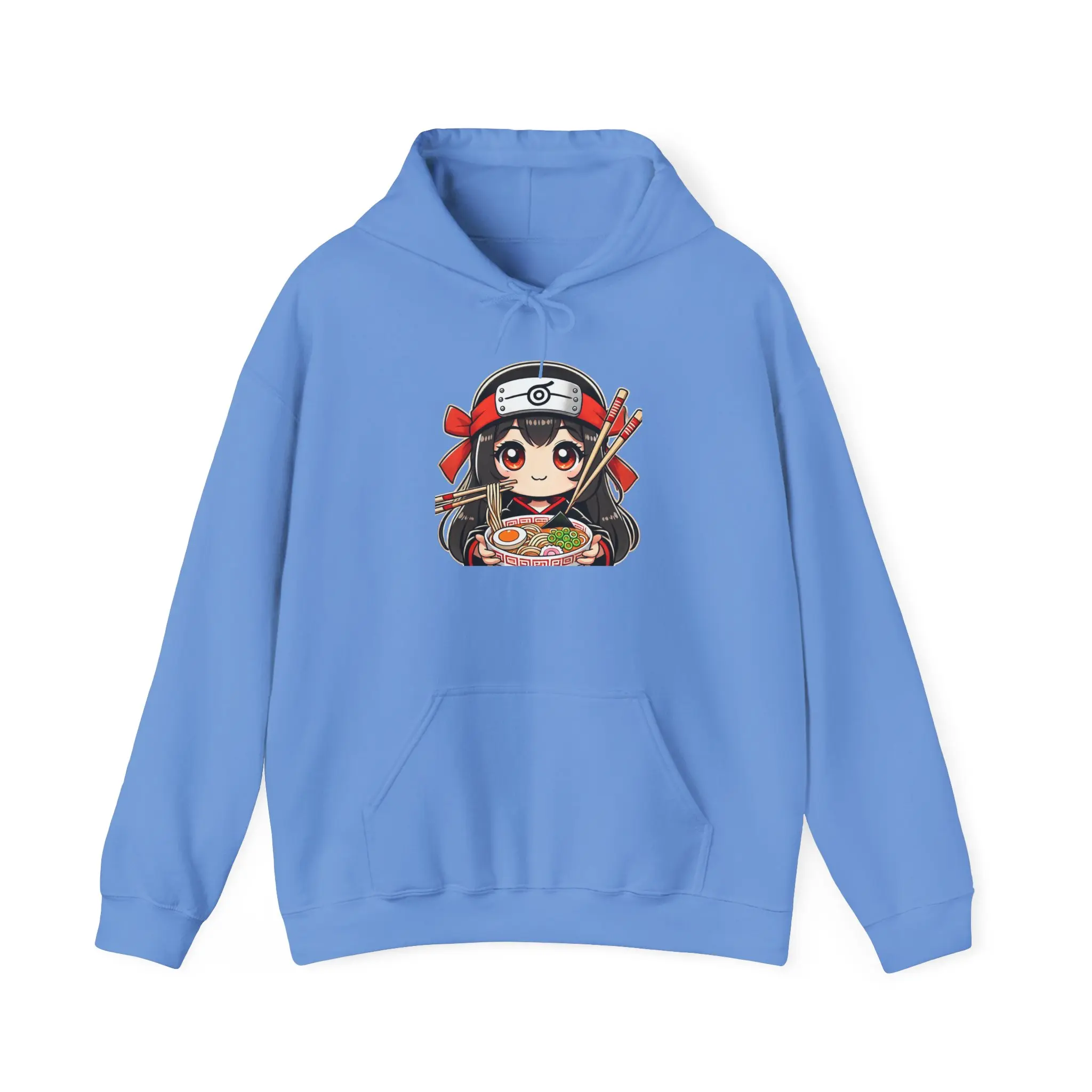 Ninja Girl Ramen Hoodie, Japanese Noodle Lover Gift, Ramen Fan Apparel, Anime Inspired Sweatshirt, Hooded Jumper, Kawaii Streetwear, Cute