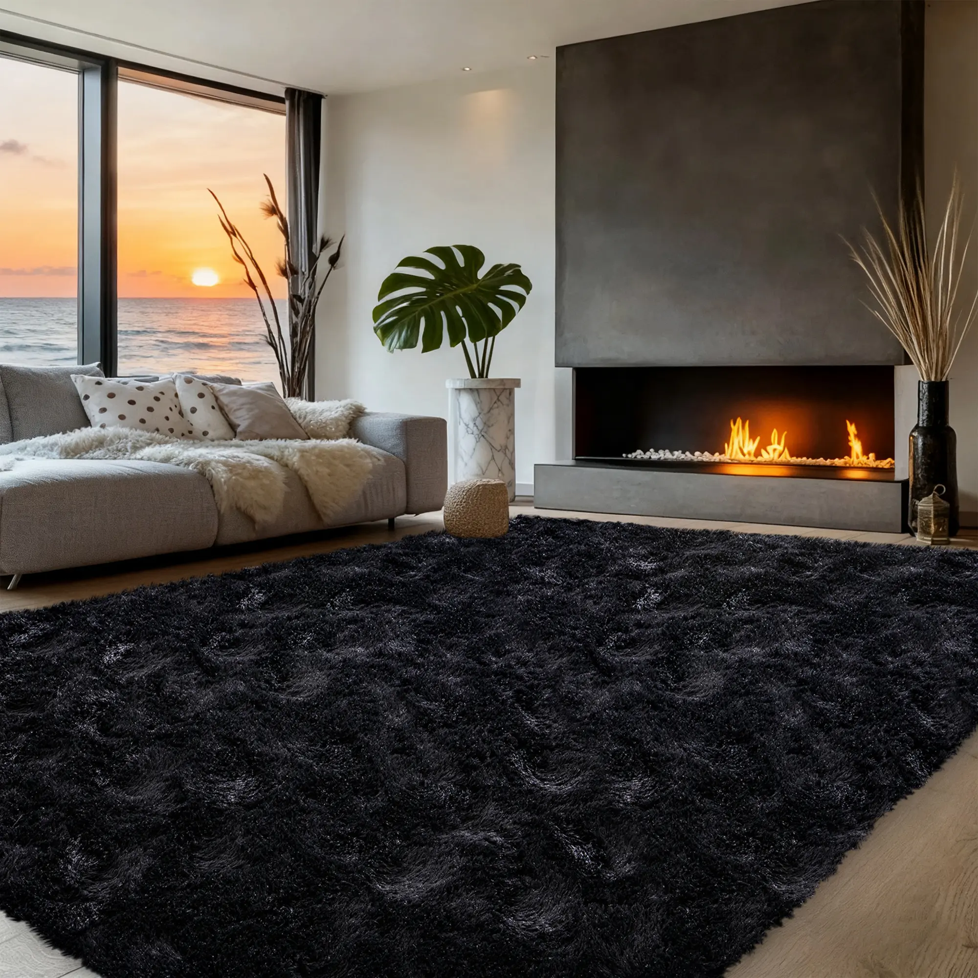 Area Rugs for Living Room, Soft Carpets, Rugs for Bedroom, Dorm and Home Decor, Comfortable Anti-Slip Reusable Backing, Aesthetic Halloween and Christmas Decorations and Gifts, #Backtoschool