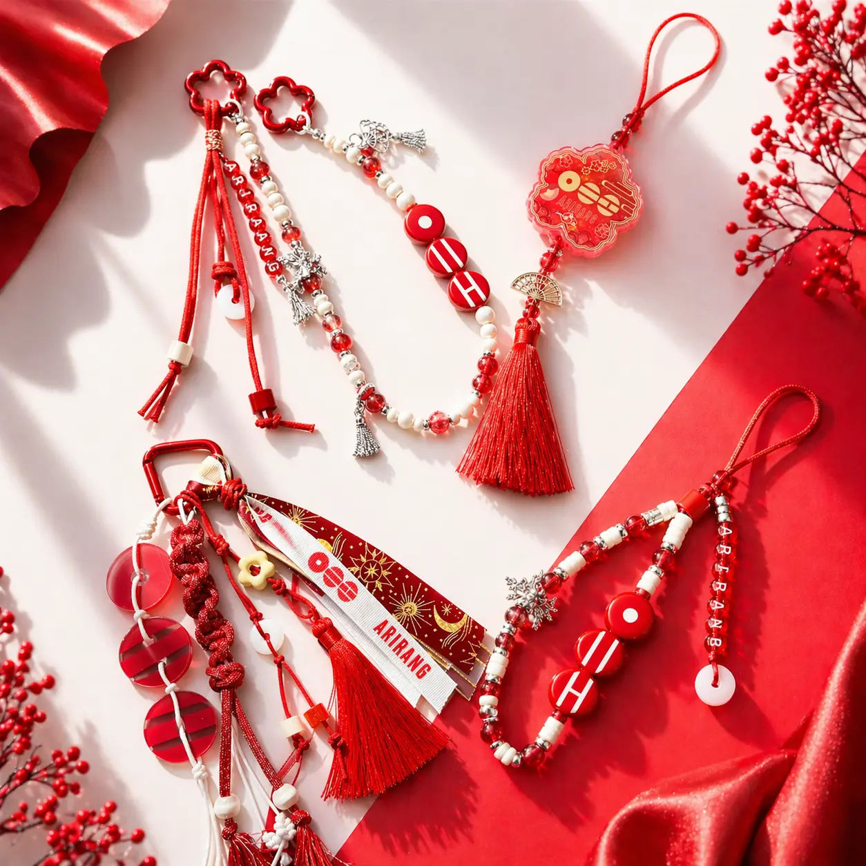 Arirang Bag Chain Handmade Keychain, World Tour