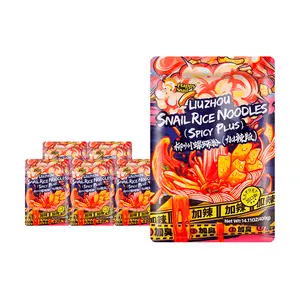 HAOHUANLUO 6 Pack Premium Liuzhou Snail Noodles Spicy & Smelly Flavor 14.1 oz Each