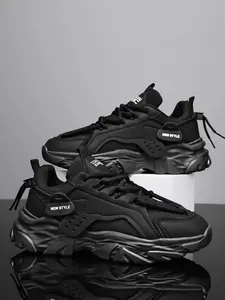 Men's Breathable Mesh Shoes, Trendy Casual Thick Sole Sneakers, Comfortable Sporty Dad Style Footwear for All Seasons, Casual Athletic Sneakers, Thick Soled Sneakers, Trendy Walking Sneaker, Fashionable Casual Sneakers