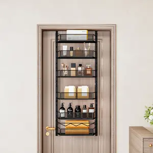 Over the Door Pantry Organizer, 6-Tier Pantry Organization and Storage,Adjustable Hanging Spice Rack Shelves, Cabinet Door Organizer for Easy Install, Home & Kitchen Essentials