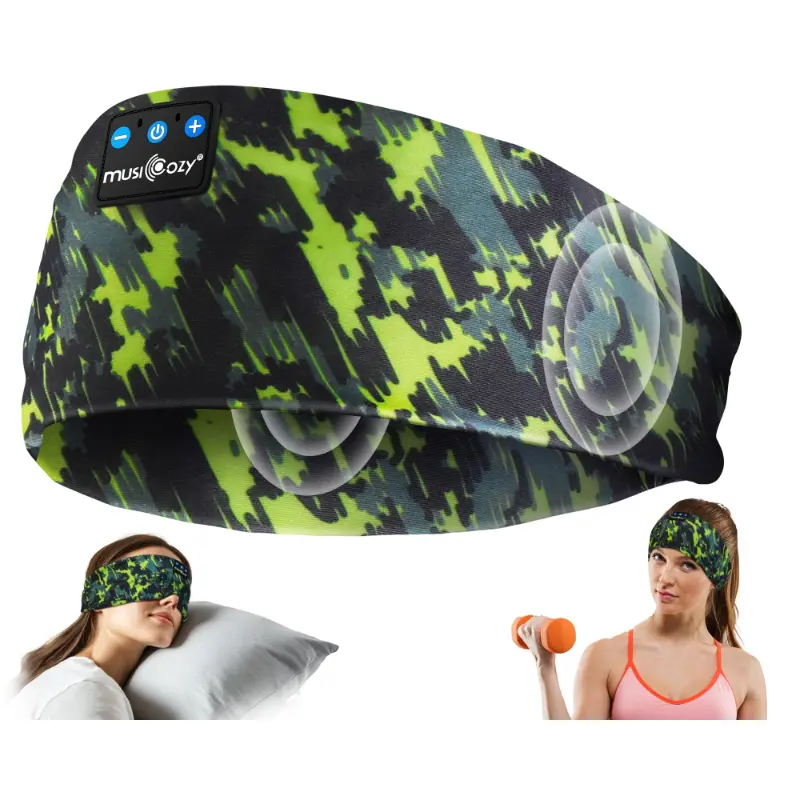 MUSICOZY Sleep Headphones Bluetooth Headband 5.4 Wireless Headband Headphones for Sleeping for Side Sleeper with Ultra-Thin HD Stero Speaker for Workout ,SummerWins,DealsForYouDays