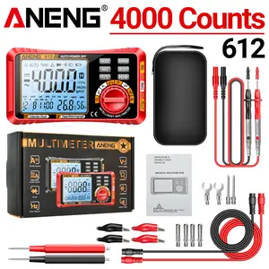 The ANENG 612 True RMS Smart Multimeter, featuring an intelligent touchscreen, supports AC/DC voltage and current measurements and is suitable for domestic and automotive repairs.ohm volt amp meter  smart multimeter emf meter